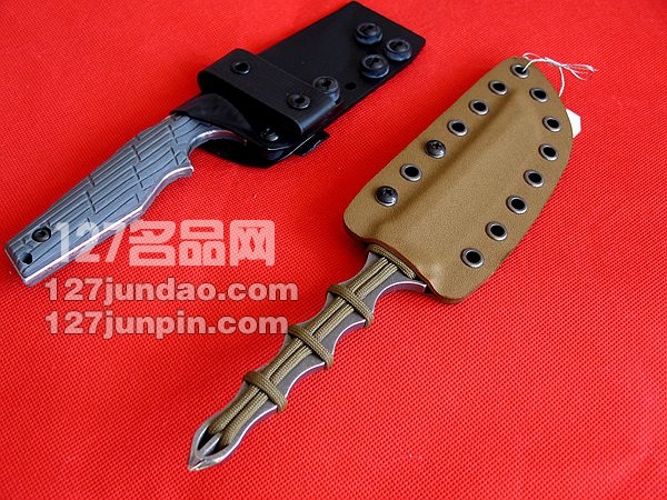 美国Mummert Knives YT-XL全钛手工研磨战术靴刀 