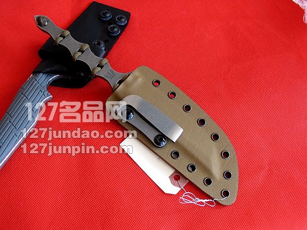 美国Mummert Knives YT-XL全钛手工研磨战术靴刀 