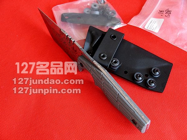 美国 Bawidamann炮手 DP蚀刻手工订制版靴刀 