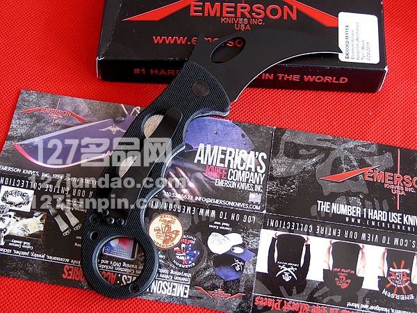 爱默森Emerson 爱莫生Karambit BT 虎爪格斗折刀 