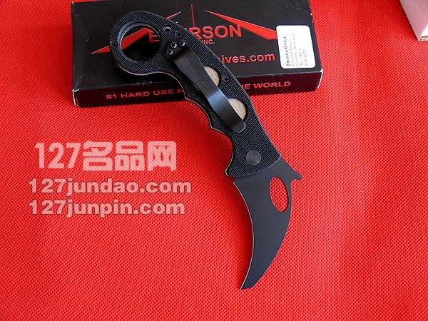 爱默森Emerson 爱莫生Karambit BT 虎爪格斗折刀 