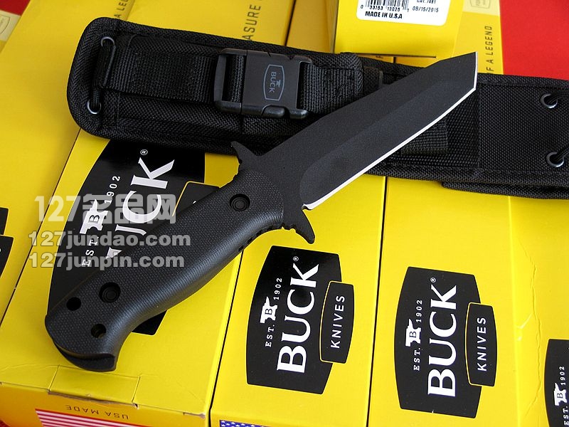 美国BUCK 巴克626BKS 野外求生战术刀  