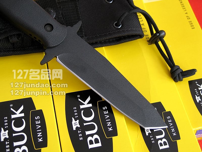 美国BUCK 巴克626BKS 野外求生战术刀  