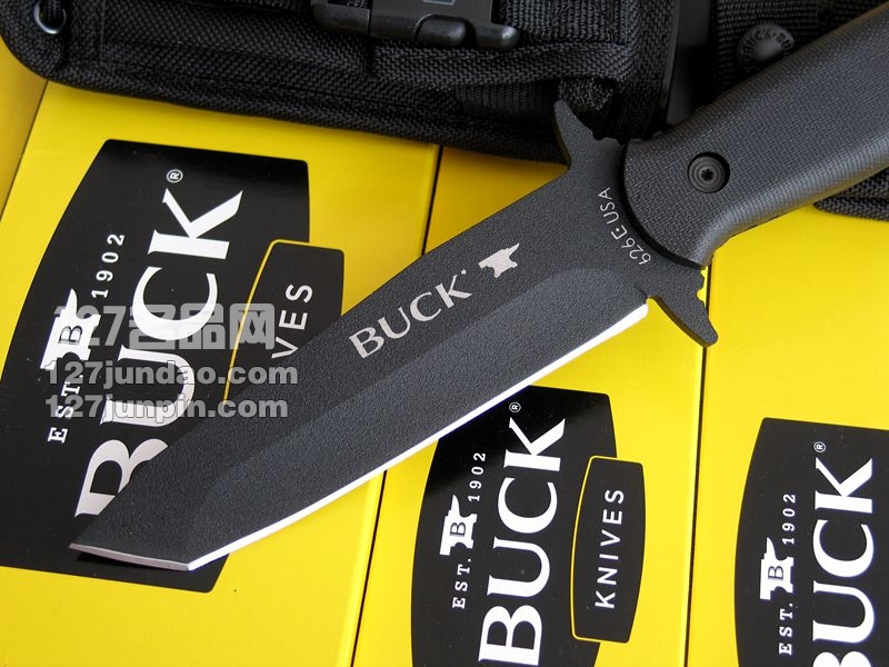 美国BUCK 巴克626BKS 野外求生战术刀  