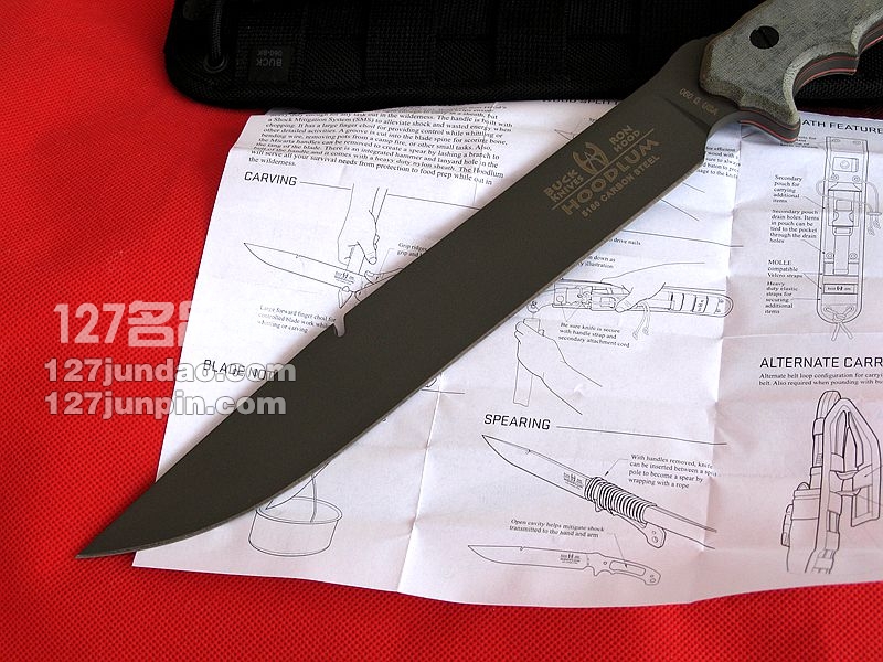 美国BUCK 巴克0060BKSBH 极限生存野战刀 军刀 名刀 