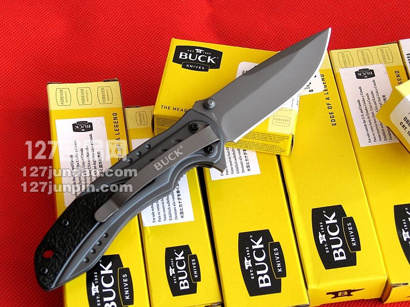 美国BUCK 巴克865BKS 野营户外生存折刀 世界名刀 
