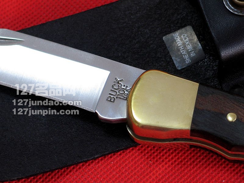 美国buck 巴克110BRSFG 指槽版经典折叠刀 名刀 