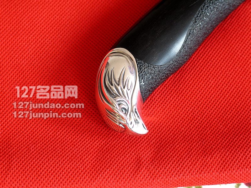 俄罗斯nord crown 猎鹰 手工凹槽大马士革刀 经典收藏刀 猎刀