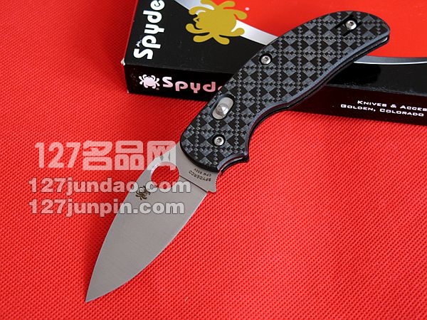 美国蜘蛛 SPYDERCO  C123CFBAP贤者三代战术折刀旋转锁 名刀 