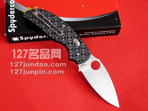 美国蜘蛛 SPYDERCO  C123CFBAP贤者三代战术折刀旋转锁 名刀 