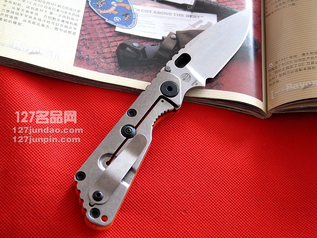 挺进者Strider SNG CC战术折刀橙色G10柄 名刀世界 