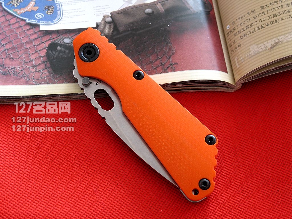 挺进者Strider SNG CC战术折刀橙色G10柄 名刀世界 