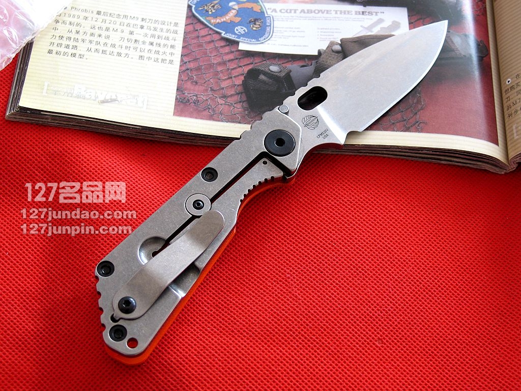 挺进者Strider SNG S 战术折刀橙色G10柄 名刀世界 