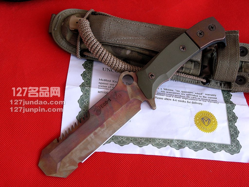 美国MKT MARAUDER USMC EOD-1海军陆战队专用刀 世界名刀