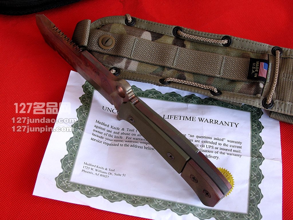 美国MKT MARAUDER USMC EOD-1海军陆战队专用刀 世界名刀