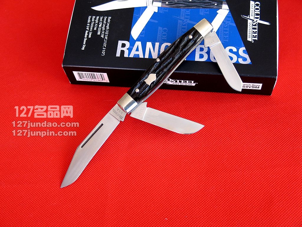 美国冷钢COLD STEEL 54VSM 经典限量版S35VN粉末钢折刀 127名品网