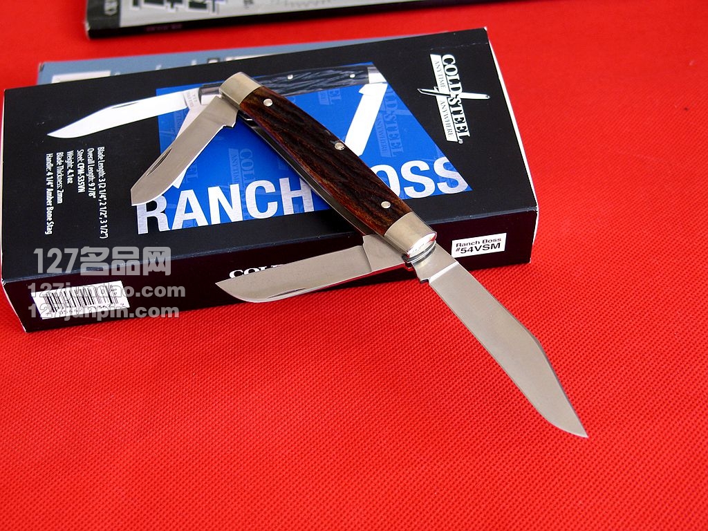 美国冷钢COLD STEEL 54VSM 经典限量版S35VN粉末钢折刀 127名品网