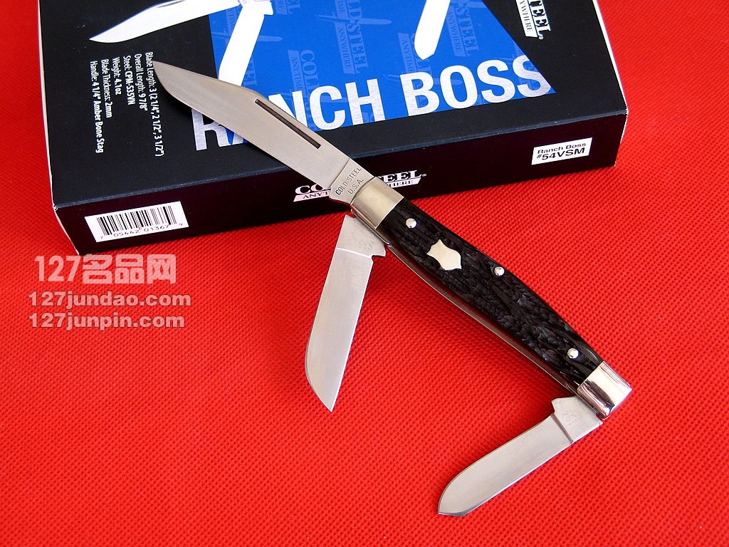 美国冷钢COLD STEEL 54VSM 经典限量版S35VN粉末钢折刀 127名品网