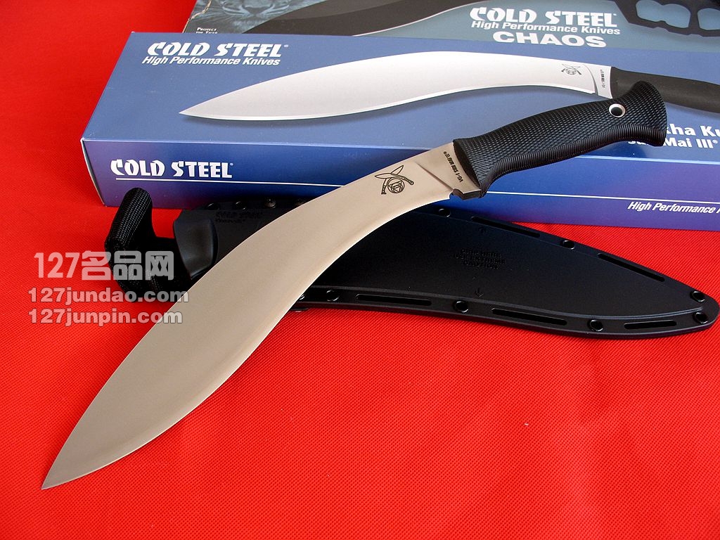 美国冷钢Cold Steel 35ATCJ三美钢狗腿 喀尔克弯刀 野战军刀 名刀