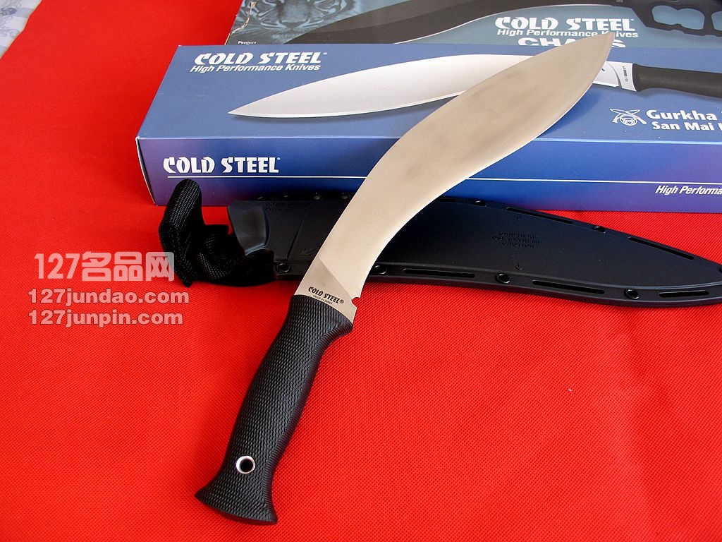 美国冷钢Cold Steel 35ATCJ三美钢狗腿 喀尔克弯刀 野战军刀 名刀