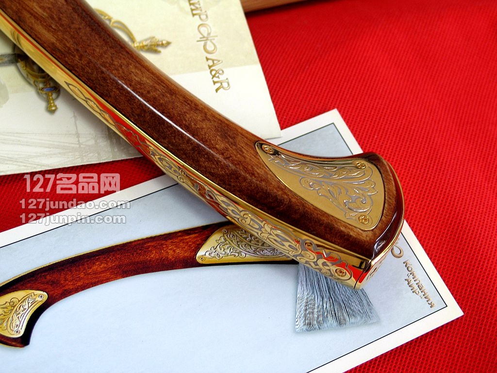 俄罗斯皇家战斧 瑞粉大马士革蚀刻流金唯一版 