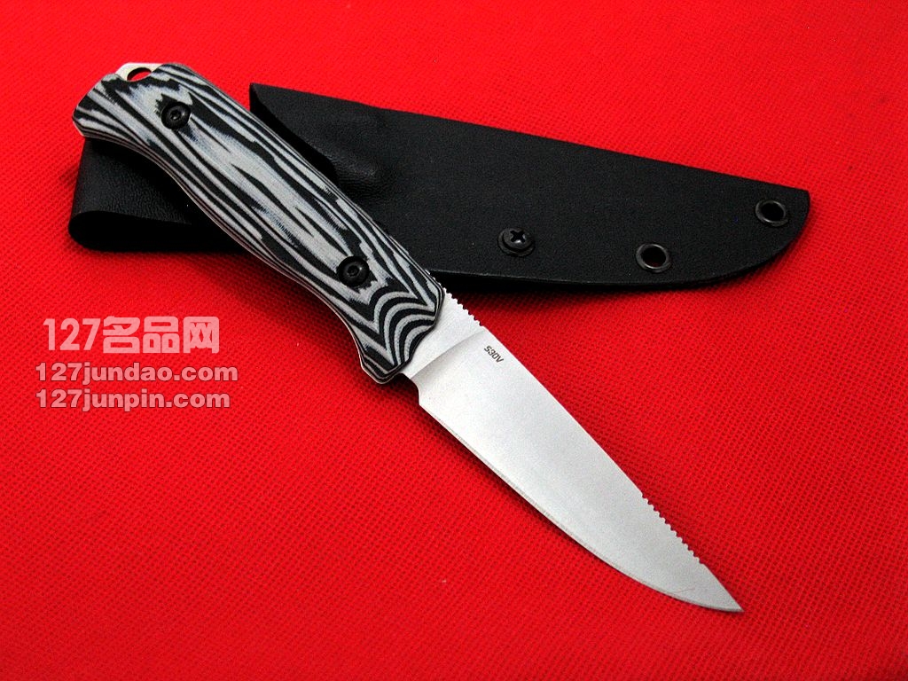 美国蝴蝶BENCHMADE15007-1 S30V钢缎面小型狩猎刀 世界名刀 