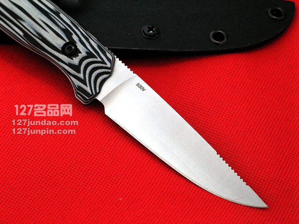美国蝴蝶BENCHMADE15007-1 S30V钢缎面小型狩猎刀 世界名刀 