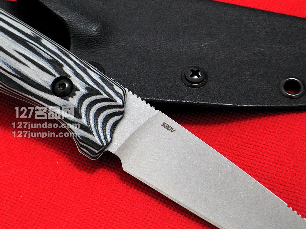 美国蝴蝶BENCHMADE15007-1 S30V钢缎面小型狩猎刀 世界名刀 