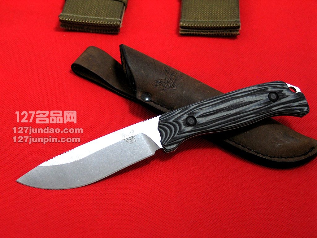 美国蝴蝶BENCHMADE15001-1集骨者系列野外直刀 猎刀 名刀 