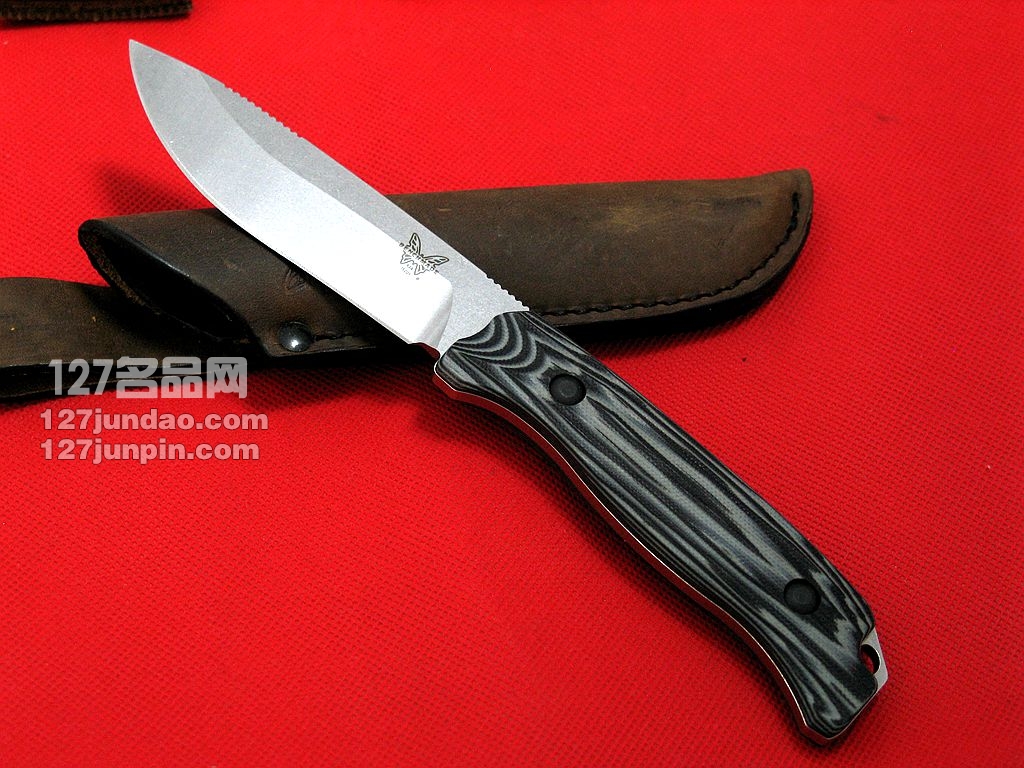 美国蝴蝶BENCHMADE15001-1集骨者系列野外直刀 猎刀 名刀 