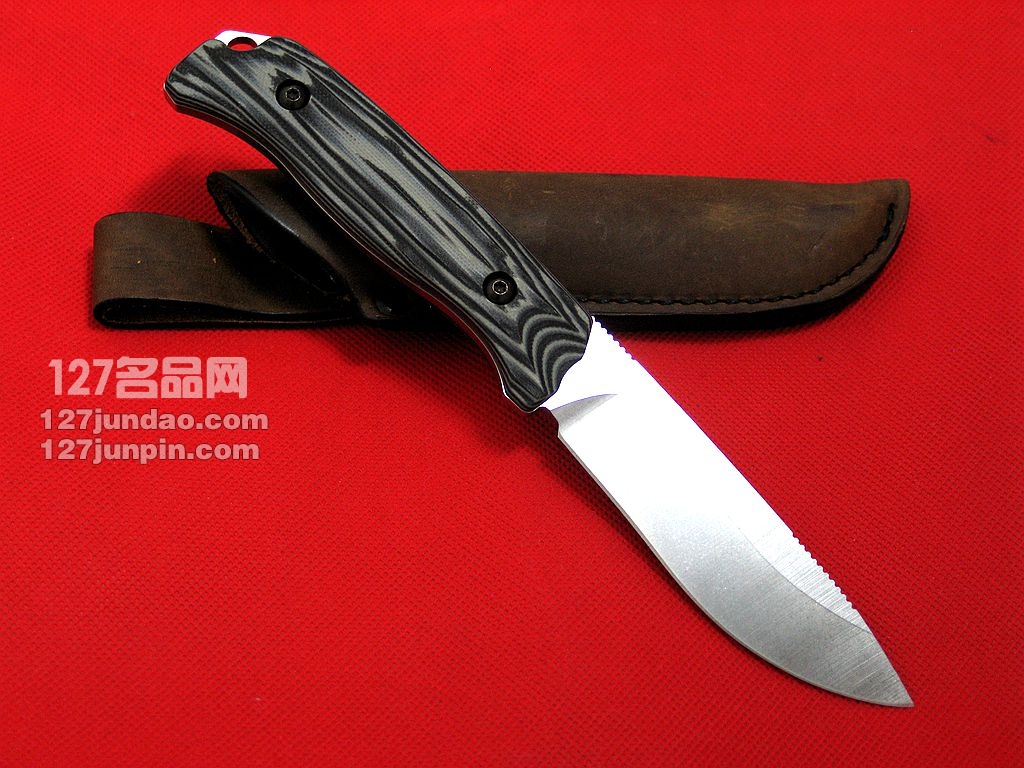 美国蝴蝶BENCHMADE15001-1集骨者系列野外直刀 猎刀 名刀 