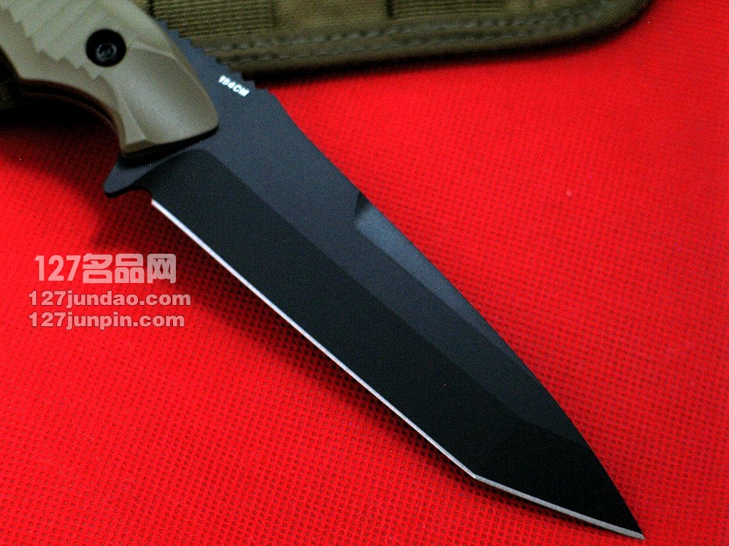 美国蝴蝶 BENCHMADE 141BKSN猎虎战术刀 平头沙色柄军刀 