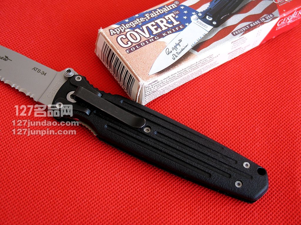 美国戈博GERBER 05795小飞霸格斗刀ATS-34钢早期停产版 名刀