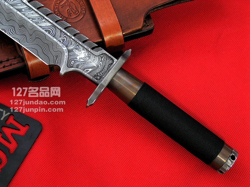 美国微技术MICROTECH 兰博剑标限量版求生刀 拉斯维加斯刀展品