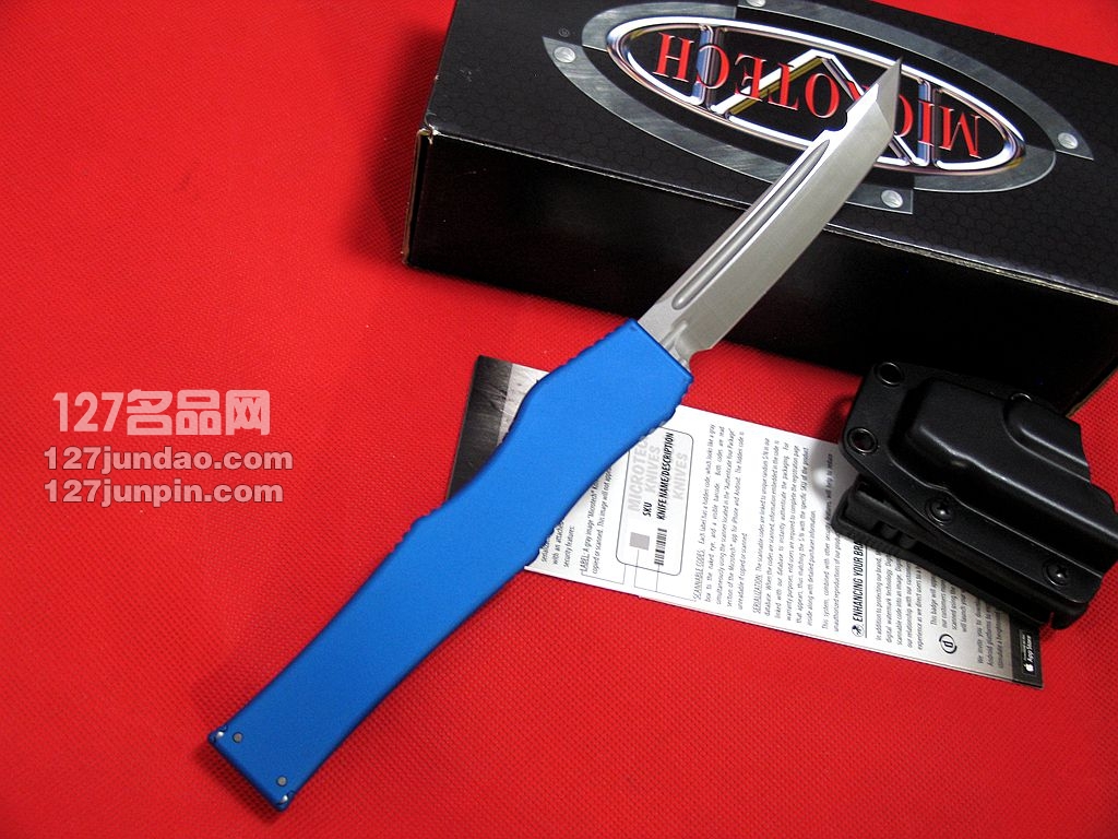 美国微技术MICROTECH 150-4BL超弹力直跳 名刀 军刀 