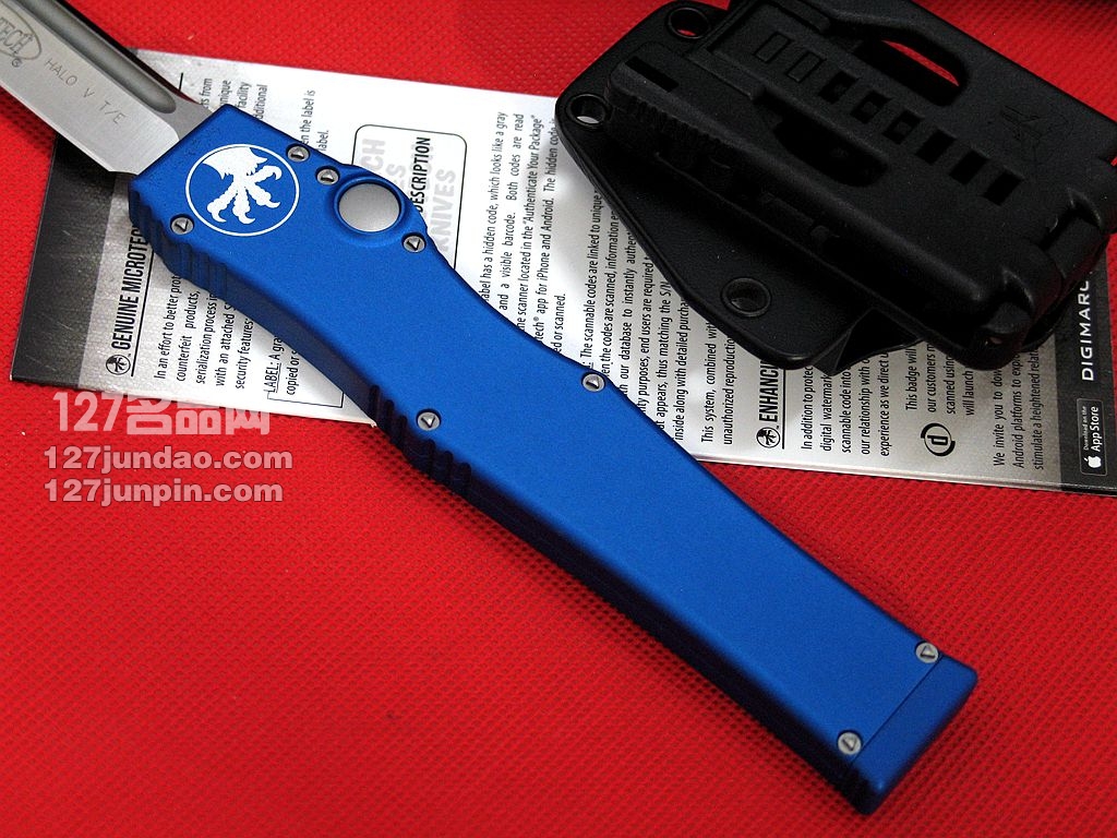 美国微技术MICROTECH 150-4BL超弹力直跳 名刀 军刀 