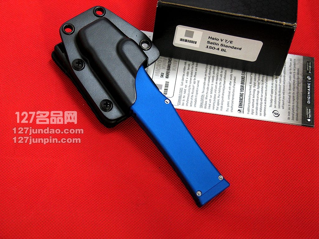 美国微技术MICROTECH 150-4BL超弹力直跳 名刀 军刀 