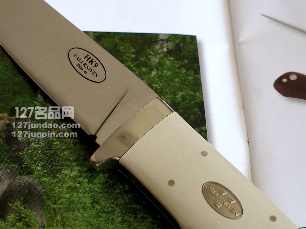 瑞典Fallkniven FK HK9CXL 大马士革象牙micarta柄 福克尼文名刀