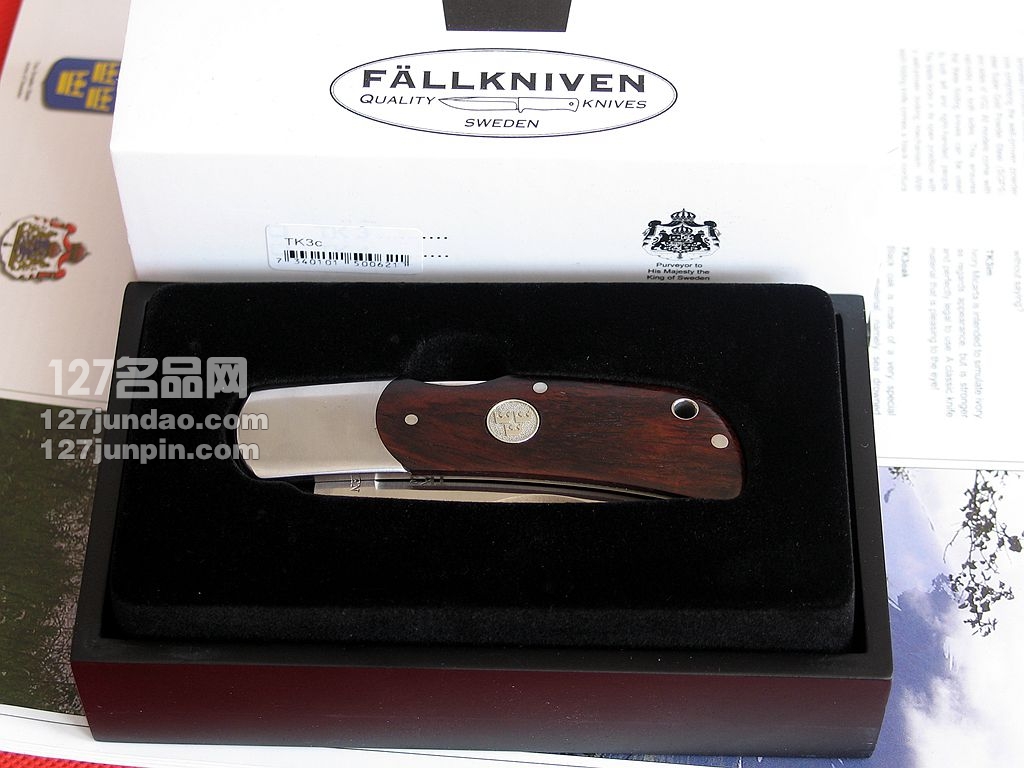 瑞典FK Fallkniven TK3C皇家绅士手工刀 福克尼文名刀 127名品网