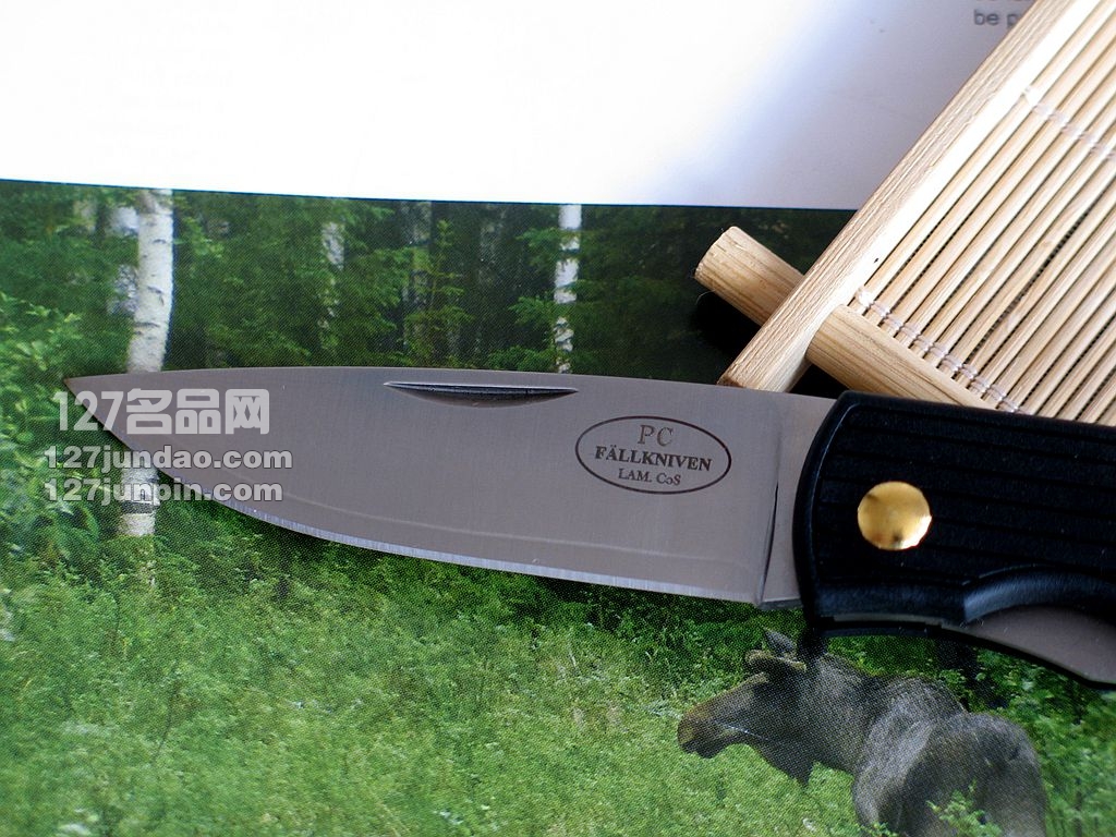 瑞典FK Fallkniven PCAU黑色轻量版超级折刀 福克尼文名刀 127名品