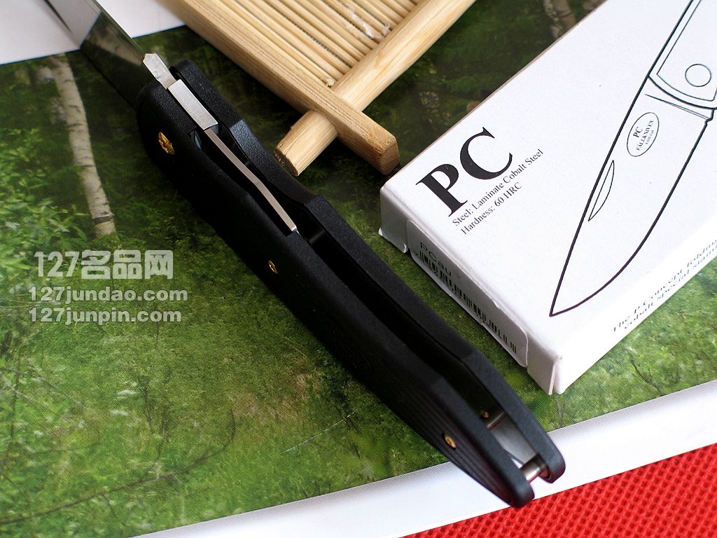 瑞典FK Fallkniven PCAU黑色轻量版超级折刀 福克尼文名刀 127名品