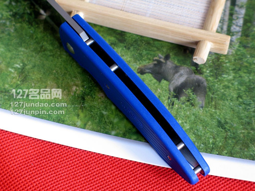 瑞典FK Fallkniven PCrb蓝色轻量版超级折刀 福克尼文名刀 127名品