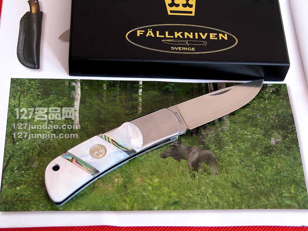 瑞典FK Fallkniven TK3MOP公爵 珍珠贝柄绅士刀 名刀