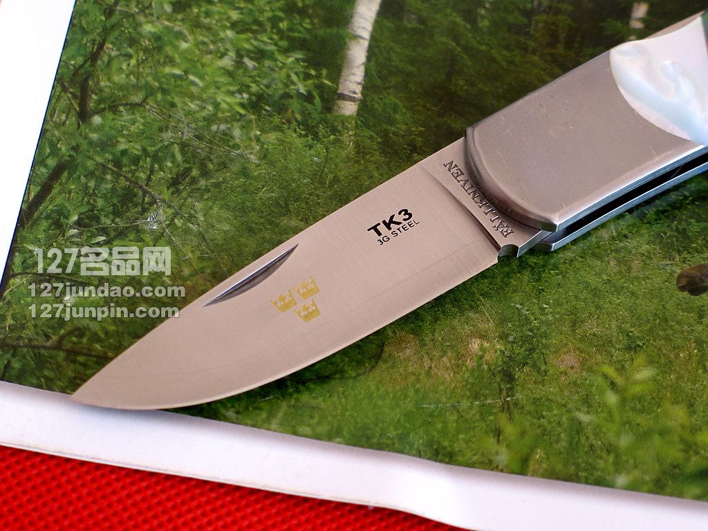 瑞典FK Fallkniven TK3MOP公爵 珍珠贝柄绅士刀 名刀