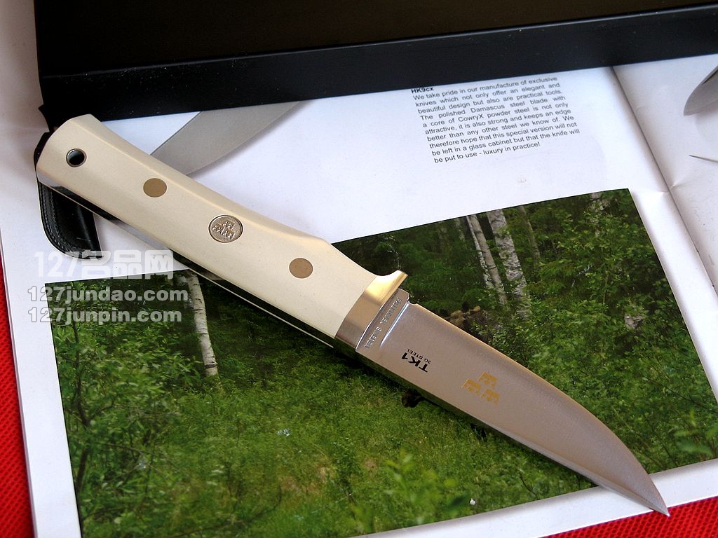 瑞典FK Fallkniven TK1iML象牙白3G皇家手工刀