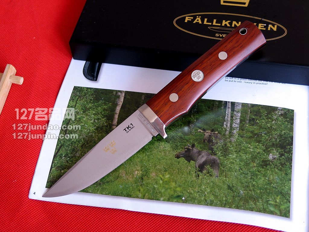 瑞典FK Fallkniven TK1L 3G经典檀木柄皇家手工 名刀 