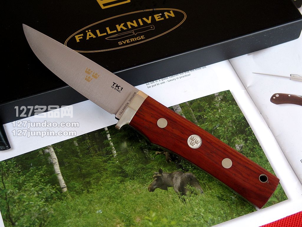 瑞典FK Fallkniven TK1L 3G经典檀木柄皇家手工 名刀 