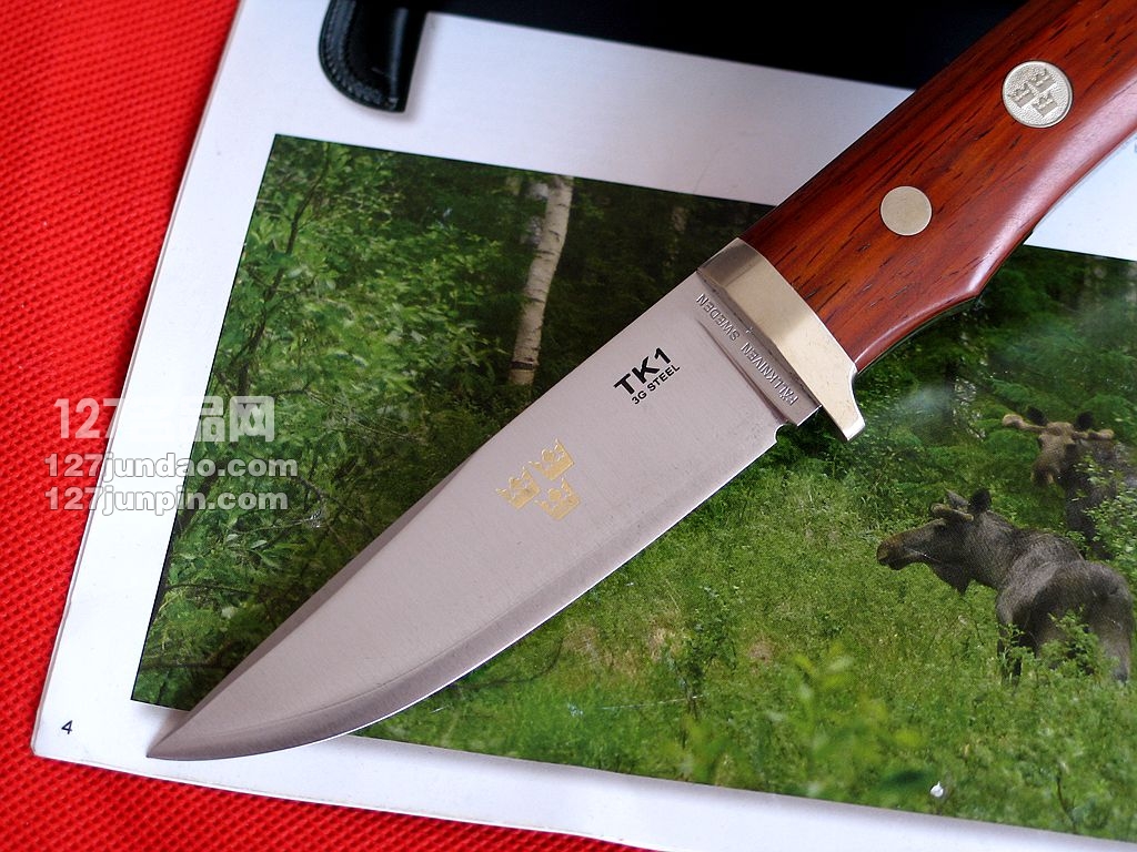 瑞典FK Fallkniven TK1L 3G经典檀木柄皇家手工 名刀 