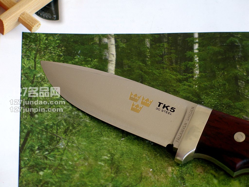 瑞典FK Fallkniven TK5L 3G黄檀木柄手工刀 世界名刀