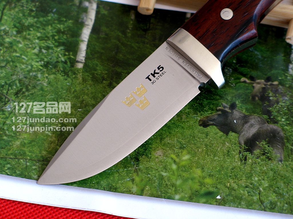 瑞典FK Fallkniven TK5L 3G黄檀木柄手工刀 世界名刀